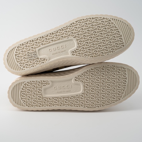 size 13G - Gucci GG Canvas Monogram Sneakers Tortuga Beige High Top main image 9